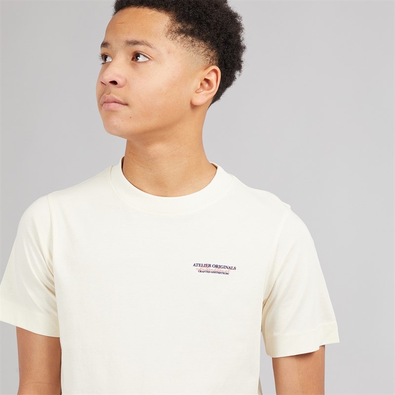 Boys Islington T-Shirt Antique White - Image 5