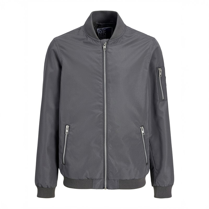 JACK & JONES Boys Mash Bomber Castlerock - Image 1