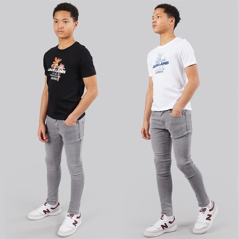 Boys Gradient Two Pack T-Shirts Black - Image 3