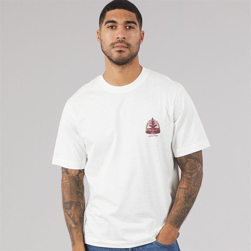 Mens Maine Back Print T-Shirt Cloud Dancer - Image 2