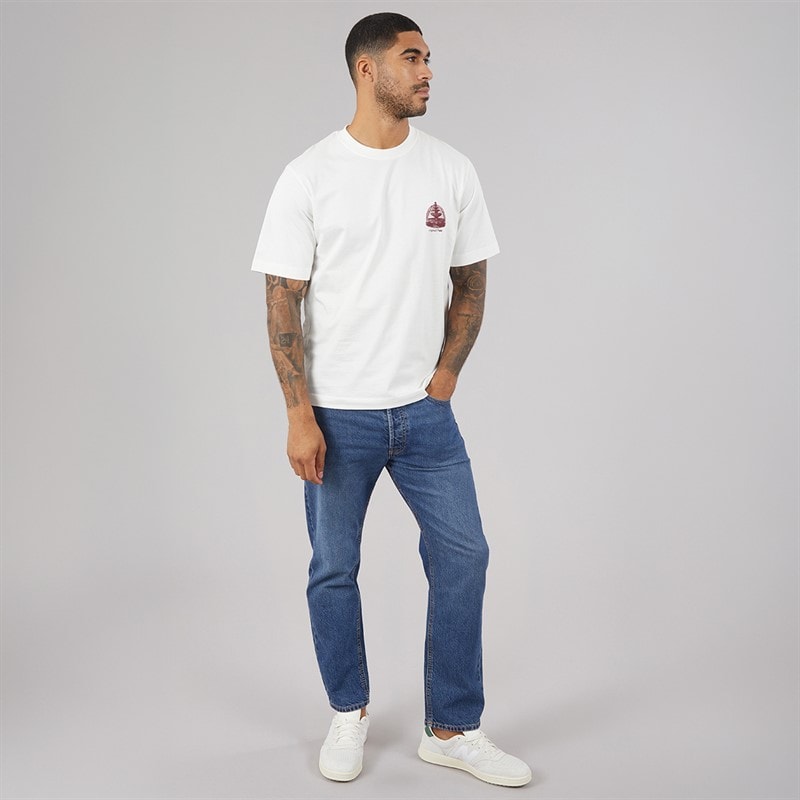 Mens Maine Back Print T-Shirt Cloud Dancer - Image 4