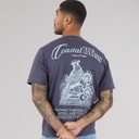 Mens Maine Back Print T-Shirt Odyssey Grey