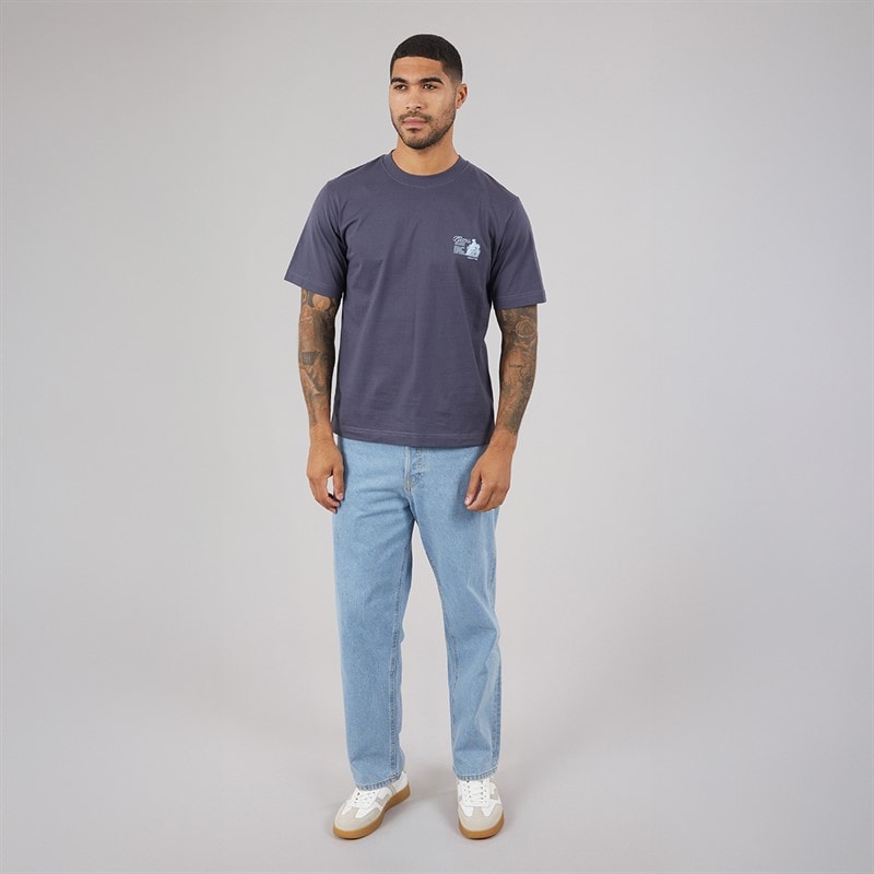 Mens Maine Back Print T-Shirt Odyssey Grey - Image 4