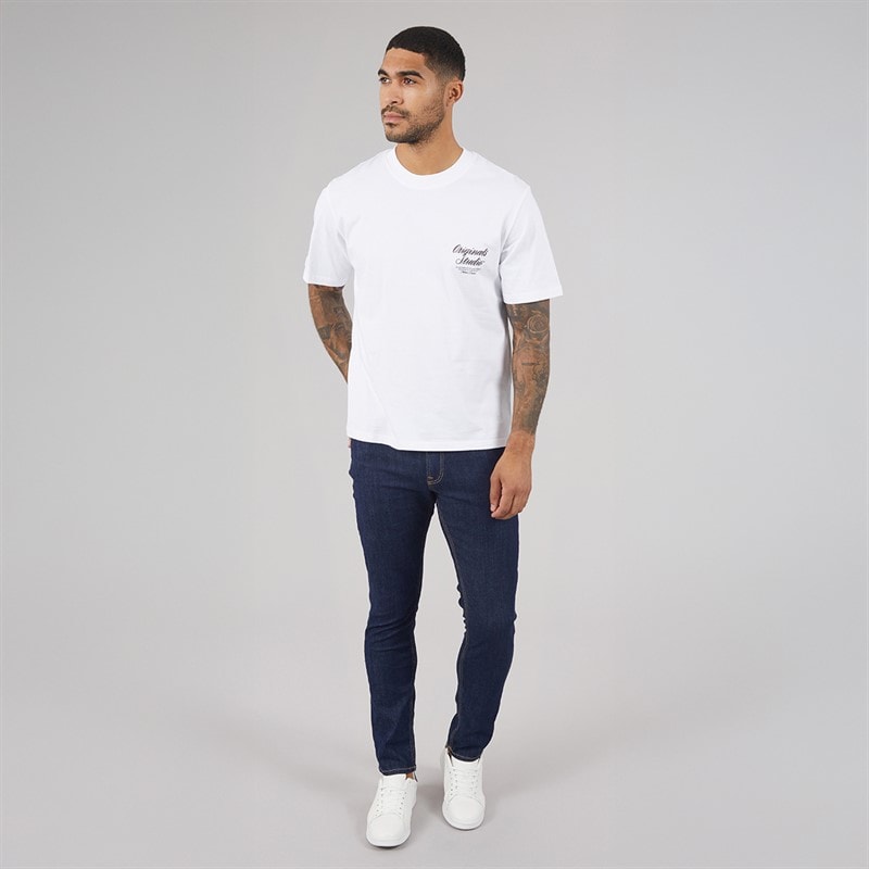 Mens Glenn Original Slim Fit Jeans Dark Blue - Image 4