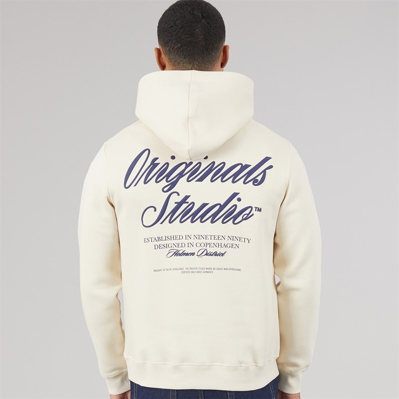 Mens Norrebro Hoodie Antique White - Image 3