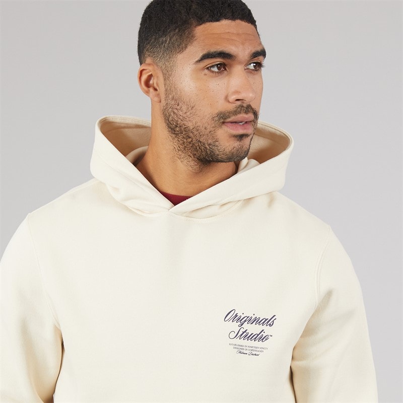 Mens Norrebro Hoodie Antique White - Image 5