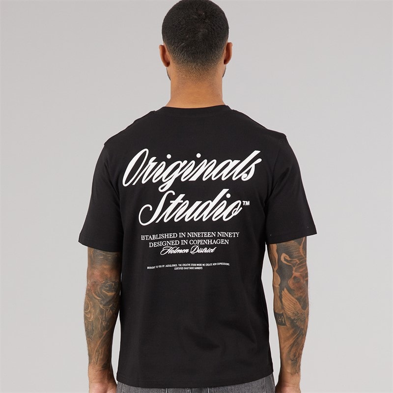 Mens Norrebro T-Shirt Black - Image 3