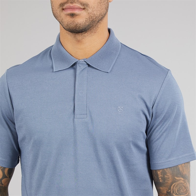 Mens Crodney Polo Shirt Flint Stone - Image 3
