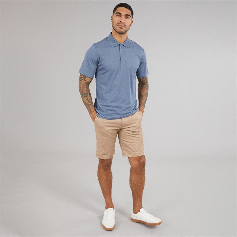 Mens Crodney Polo Shirt Flint Stone - Image 4