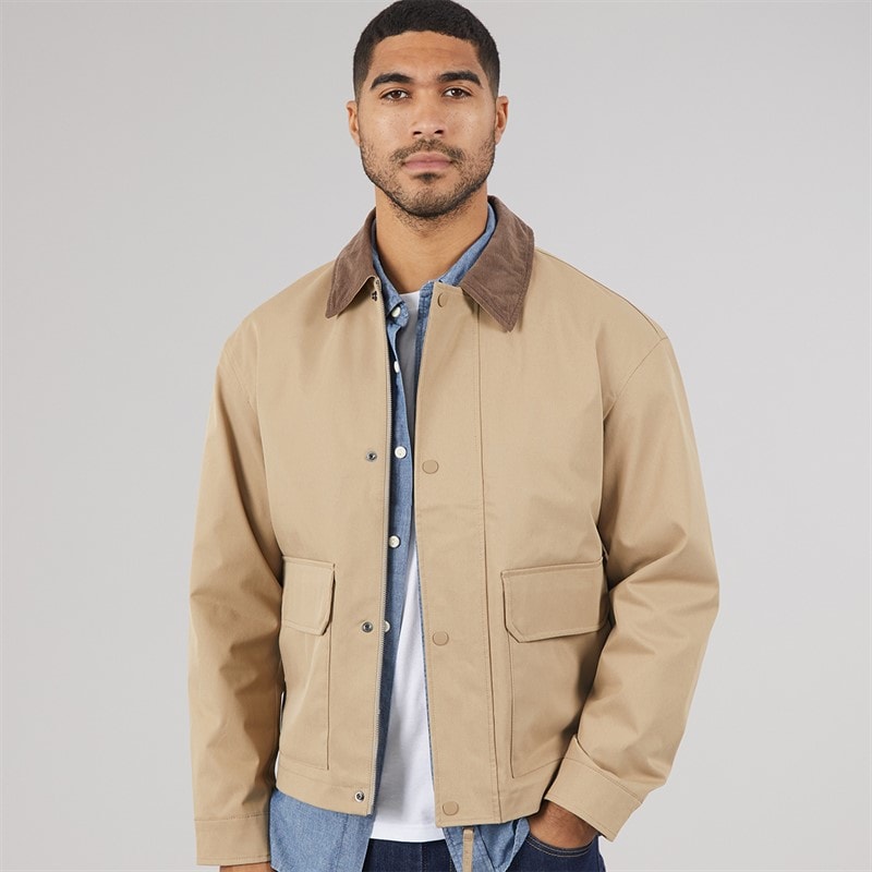 Mens River Utility Coat Weathered Teak - Image 2