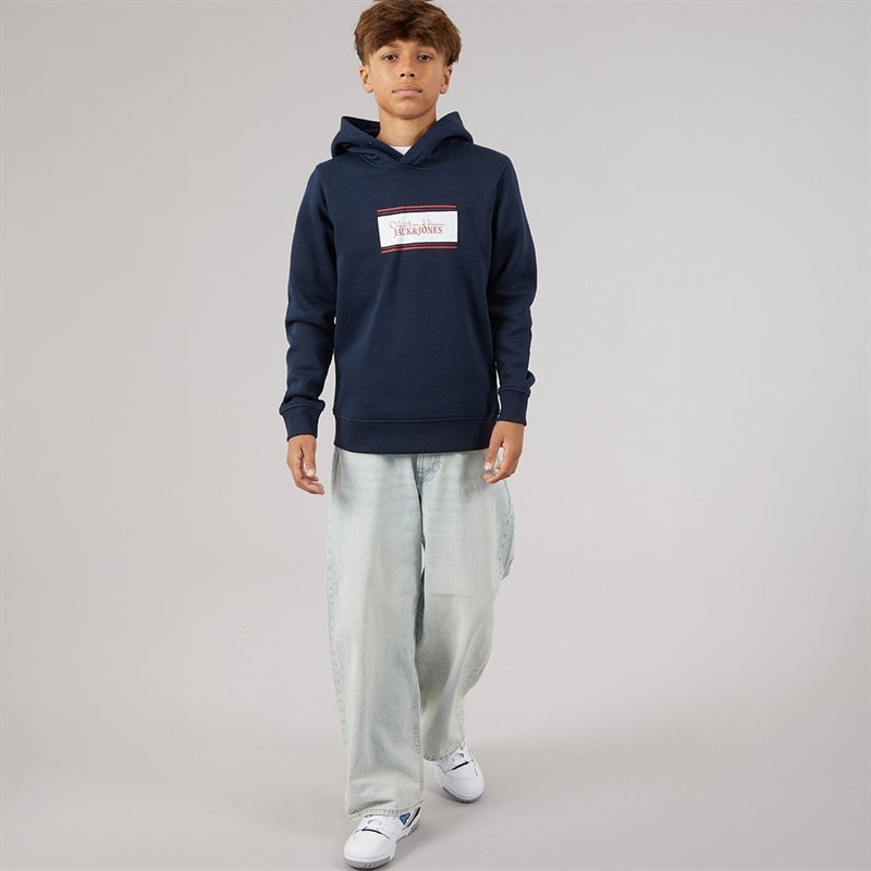 Boys Buster Hoodie Navy Blazer - Image 4