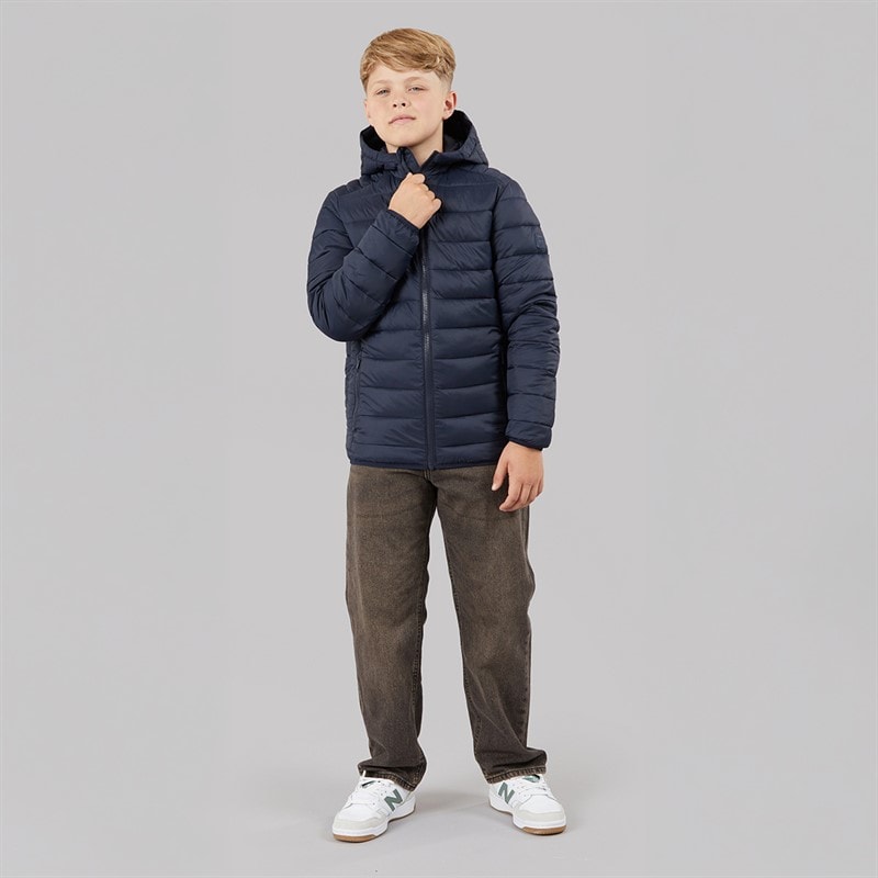 Boys Bradley Light Puffer Jacket Sky Captain - Image 4