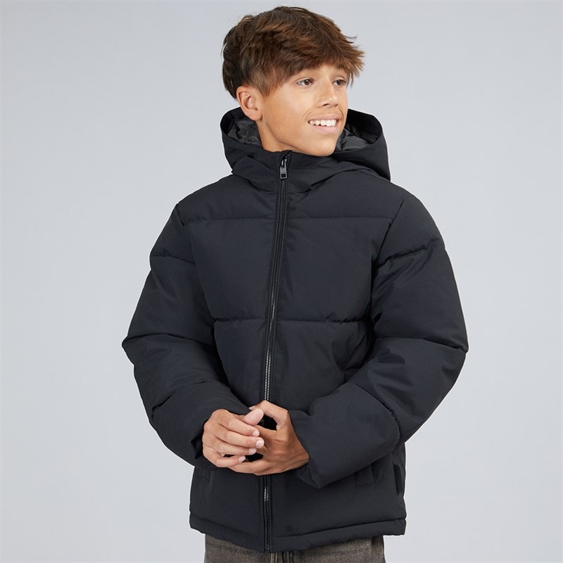 Boys Surface Puffer Jacket Black - Image 3