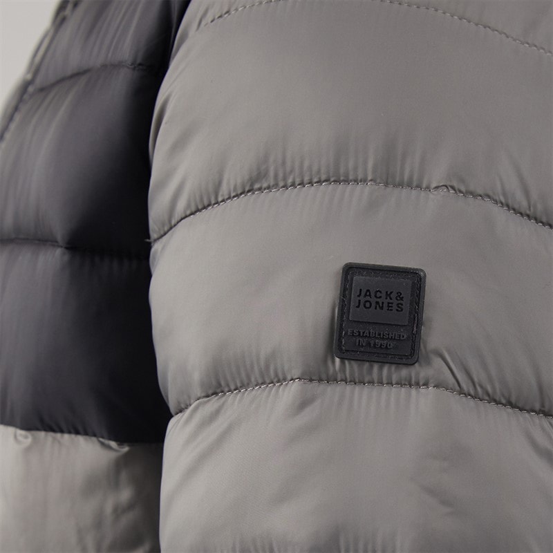 Boys Bradley Light Puffer Jacket Castlerock/Black - Image 5