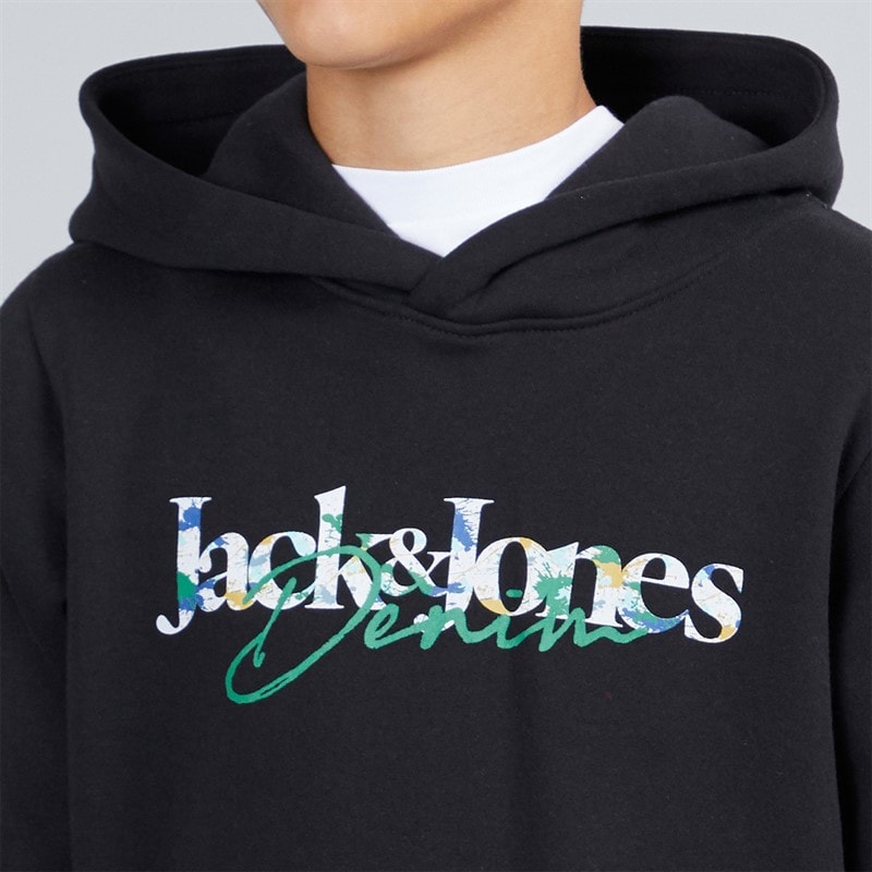 Boys Tom Hoodie Black - Image 3