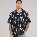 Mens Jeff Charge Resort Short Sleeve Shirt Black
