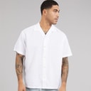 Mens Summer Resort Short Sleeve Shirt White