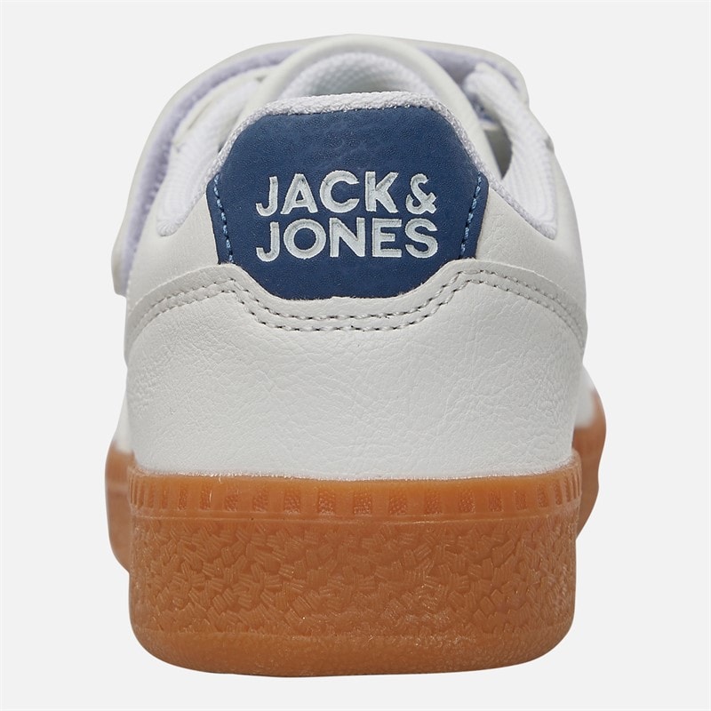 Boys Hype PU Trainers Bright White - Image 3