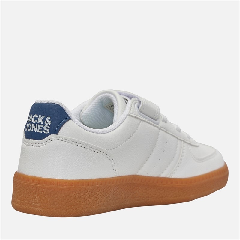 Boys Hype PU Trainers Bright White - Image 5