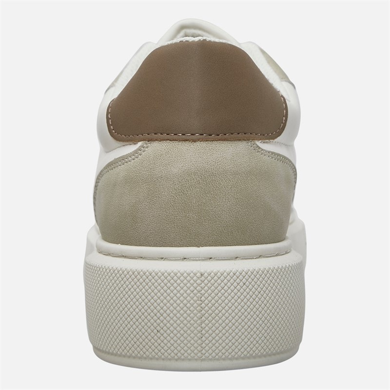 Mens Cobra PU Combo Trainers White/Plaza Taupe - Image 3