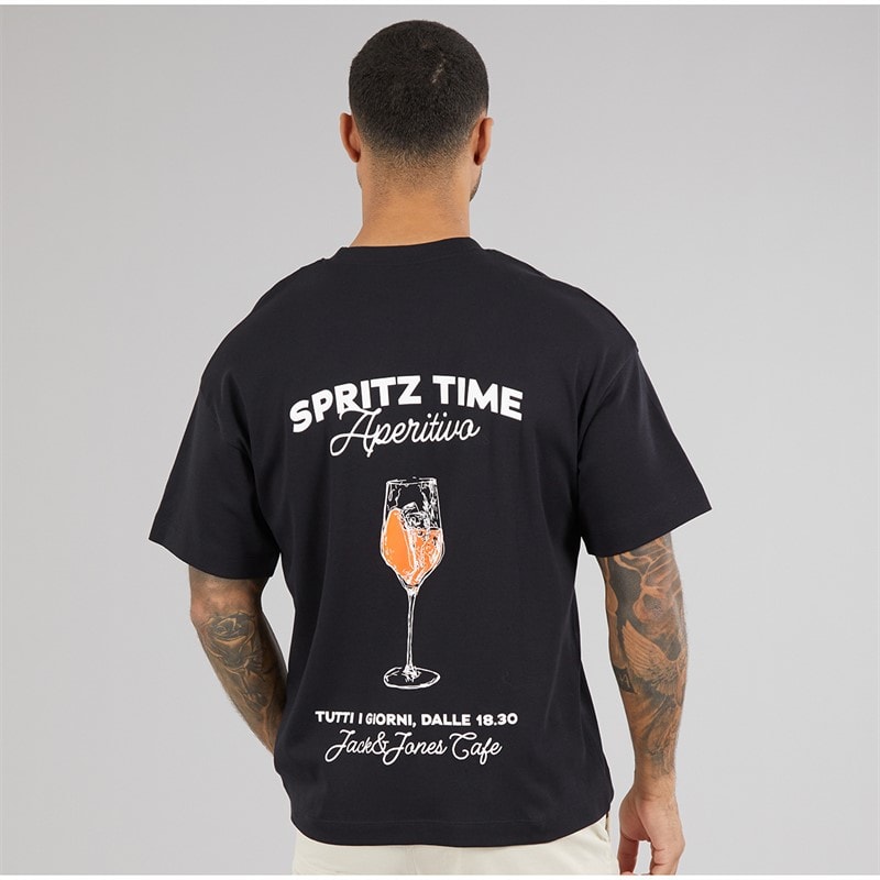Mens Coastal Days T-Shirt Black - Image 3