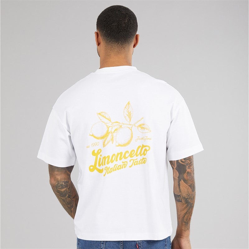 Mens Limencello T-Shirt Bright White Limencello - Image 3