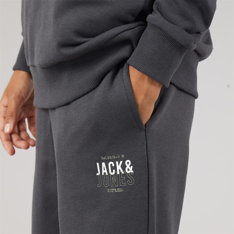 Boys Mickey Sweatshirt And Joggers Tracksuit Asphalt - Image 5