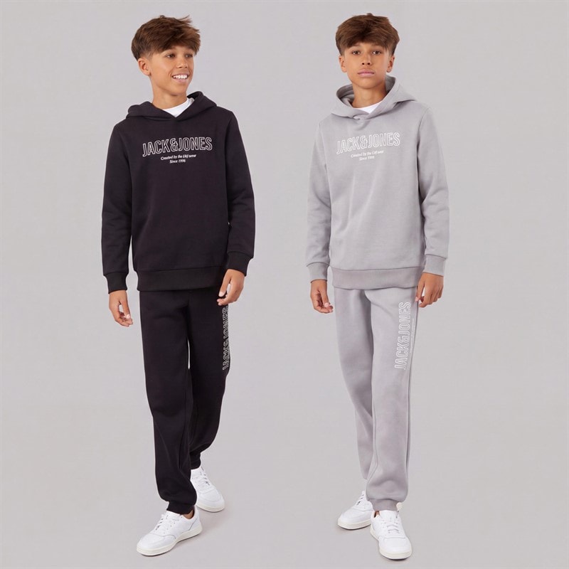 Boys Toby Two Pack Hoodies Alloy/Black - Image 3