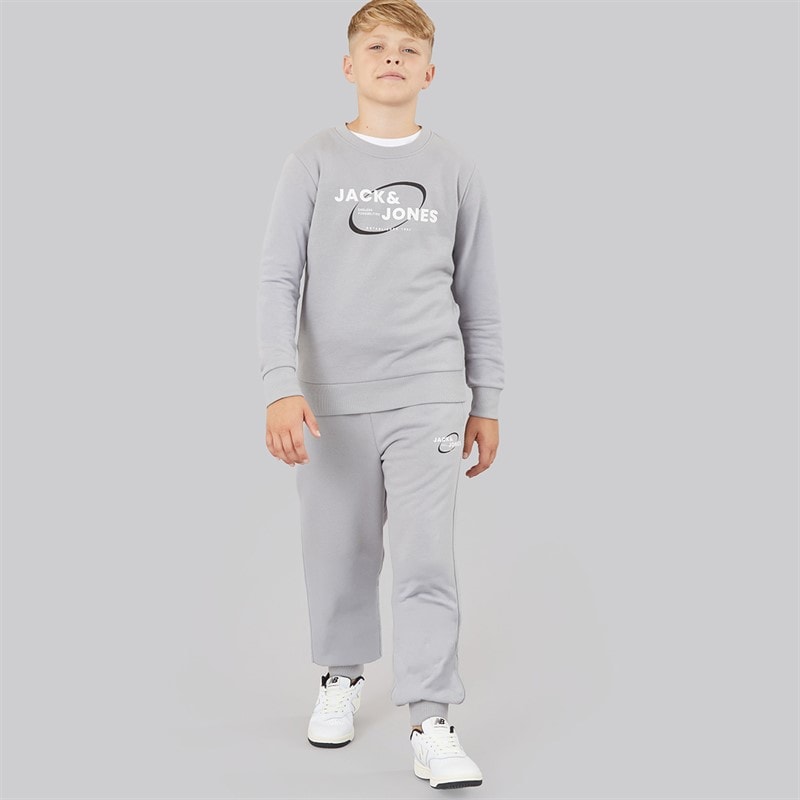 JACK & JONES Boys Future Sweatshirt And Joggers Tracksuit Alloy