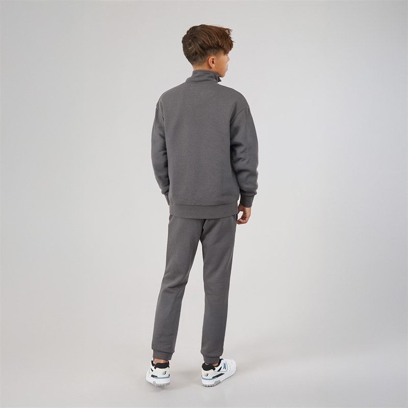 Boys Vesterbro Quarter Zip Sweatshirt Tracksuit Asphalt - Image 2
