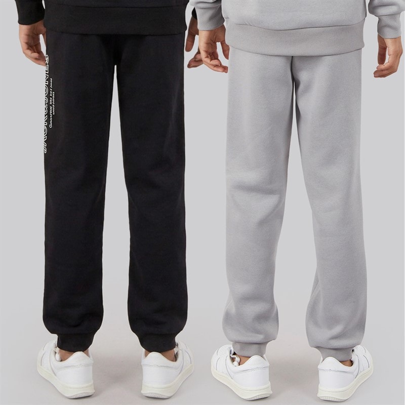 Boys Toby Two Pack Joggers Alloy/Black - Image 2