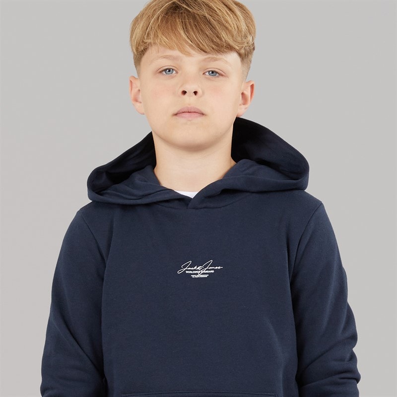Boys Caleb Triple Set Tracksuit Navy Blazer/White - Image 3