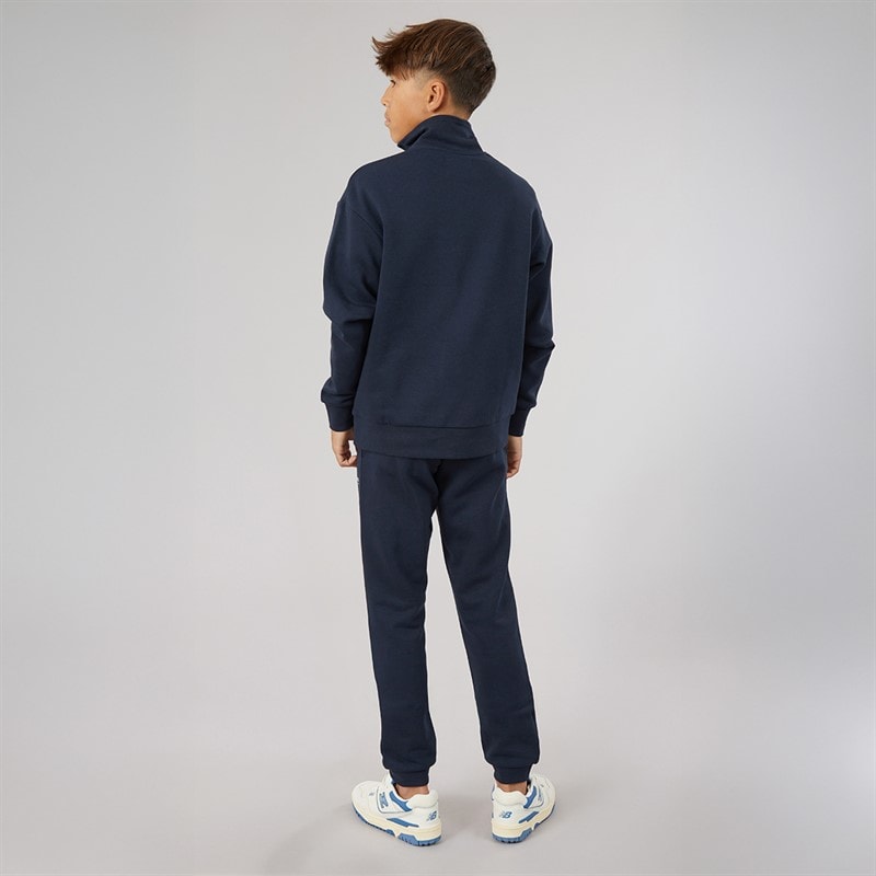 Boys Vesterbro Quarter Zip Sweatshirt Tracksuit Navy Blazer - Image 2