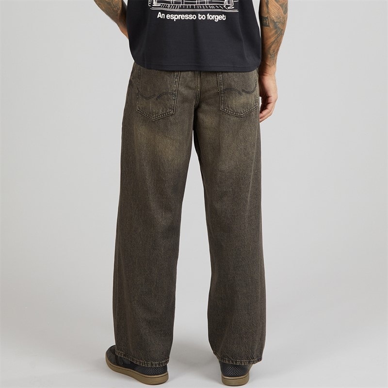 Mens Dave Skewed 464 Wide Jeans Black Denim - Image 2