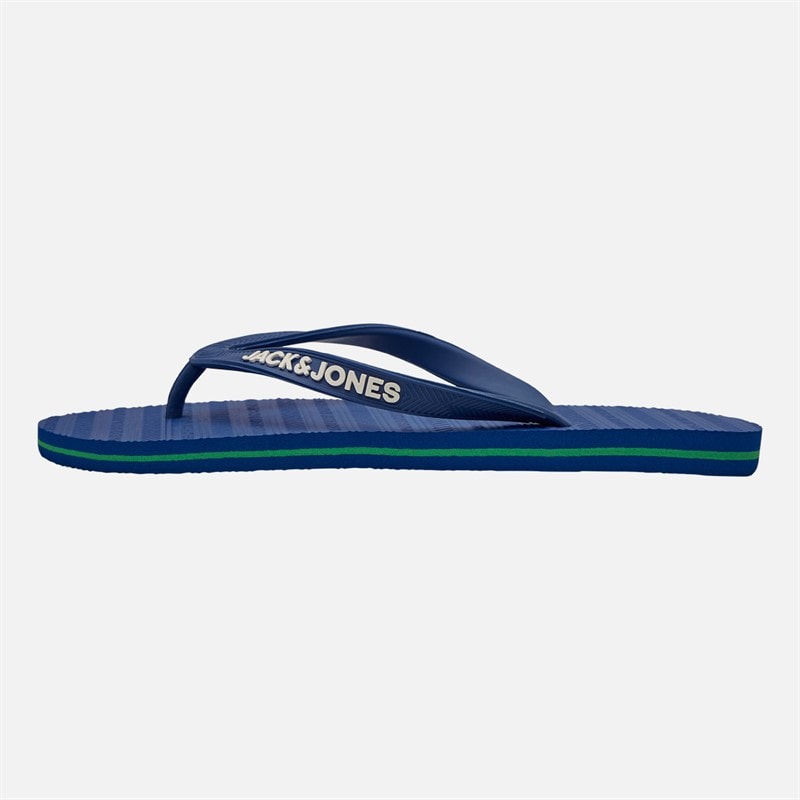 Mens Basic Flip Flops Blue Quartz - Image 2