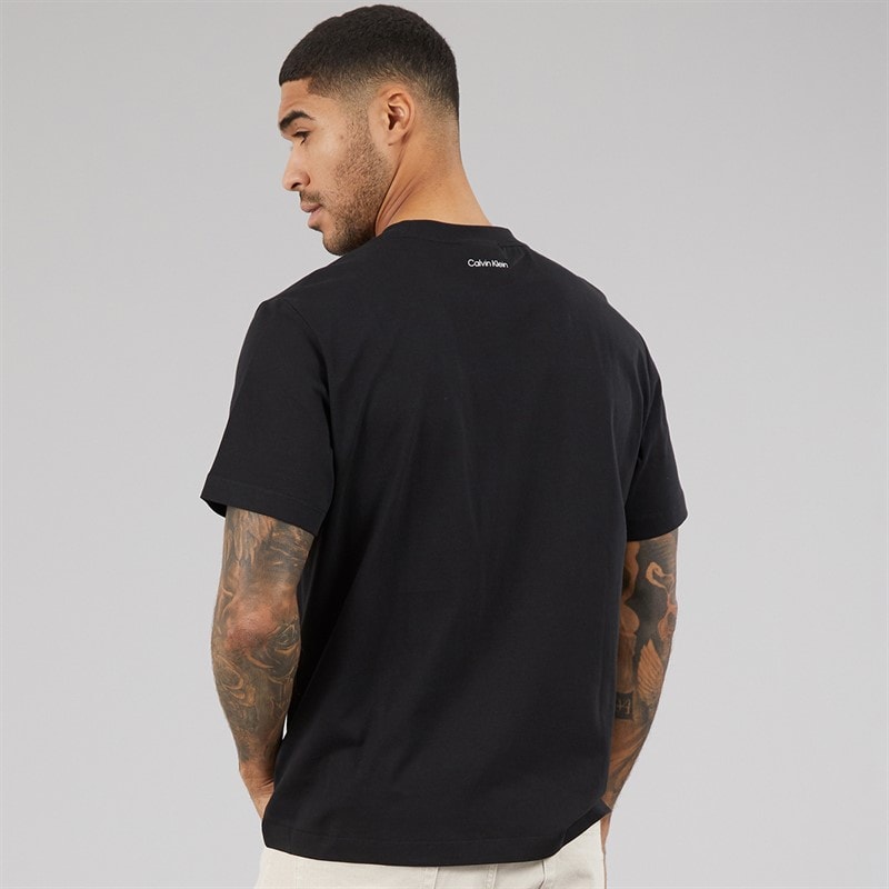 Mens 20S March Graphic T-Shirt Black - Image 2