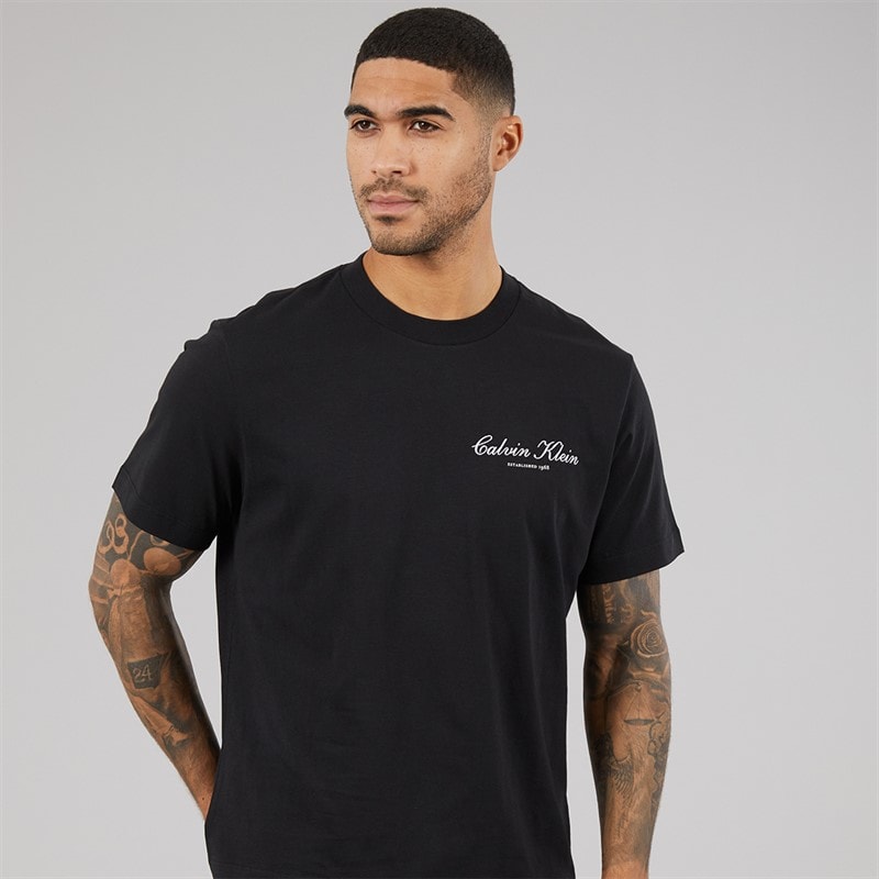 Mens 20S March Graphic T-Shirt Black - Image 3