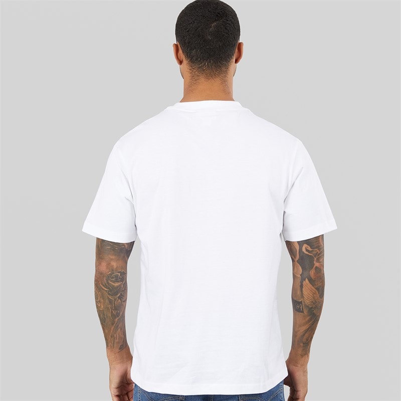 Mens Embroidered NYC Logo Graphic T-Shirt Bright White - Image 2