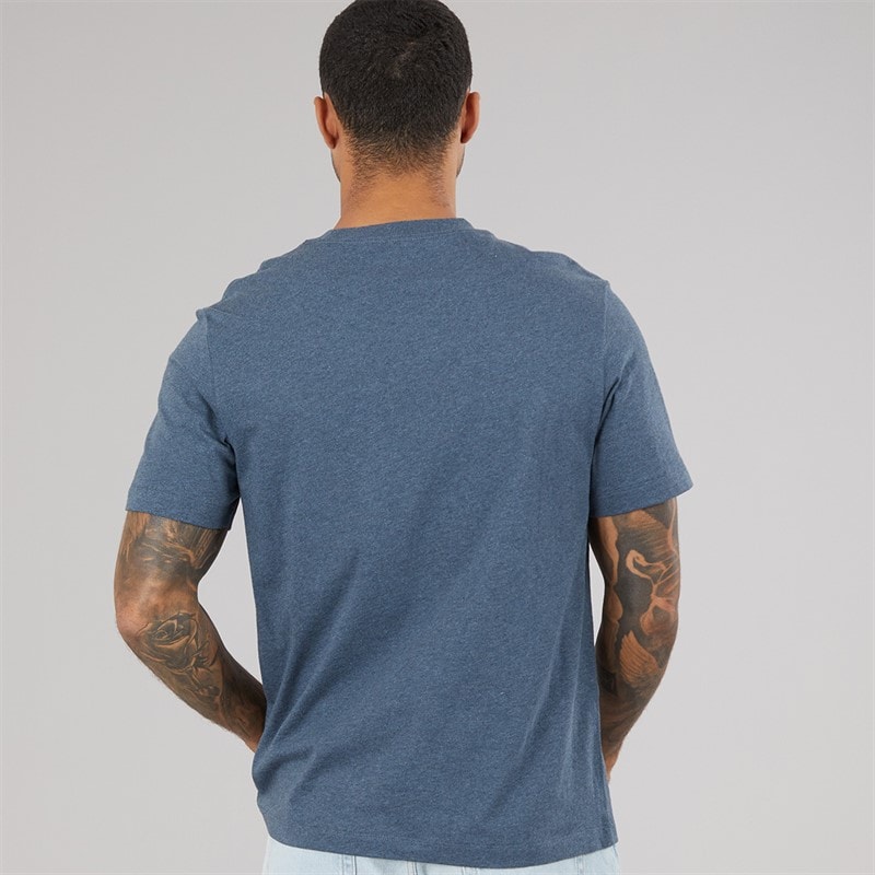 Mens Hero Monologo Graphic T-Shirt Nearly Navy Heather - Image 2
