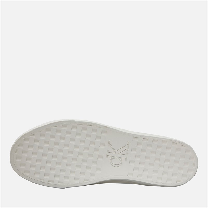 Womens Vulc Flatform Trainers Lily White - Image 2