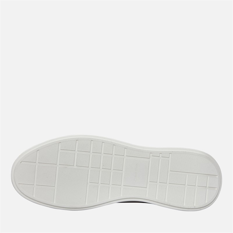 Mens Chunky Cupsole Trainers Black/Bright White - Image 2
