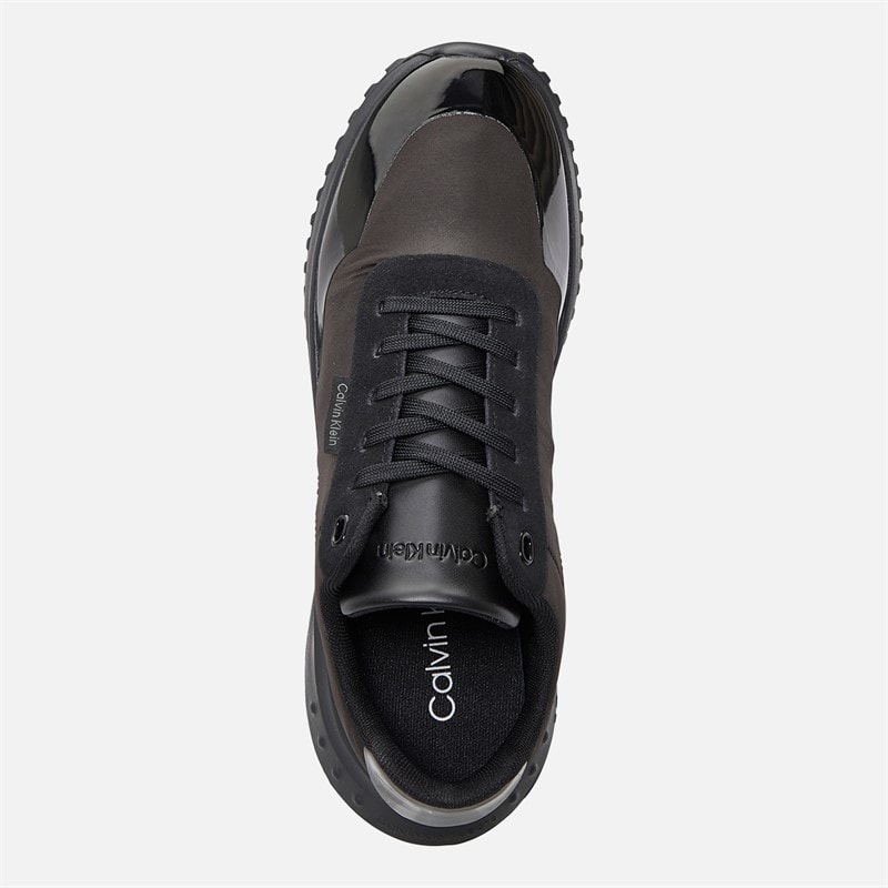 Womens Eva Runner Trainers Triple Black - Image 4
