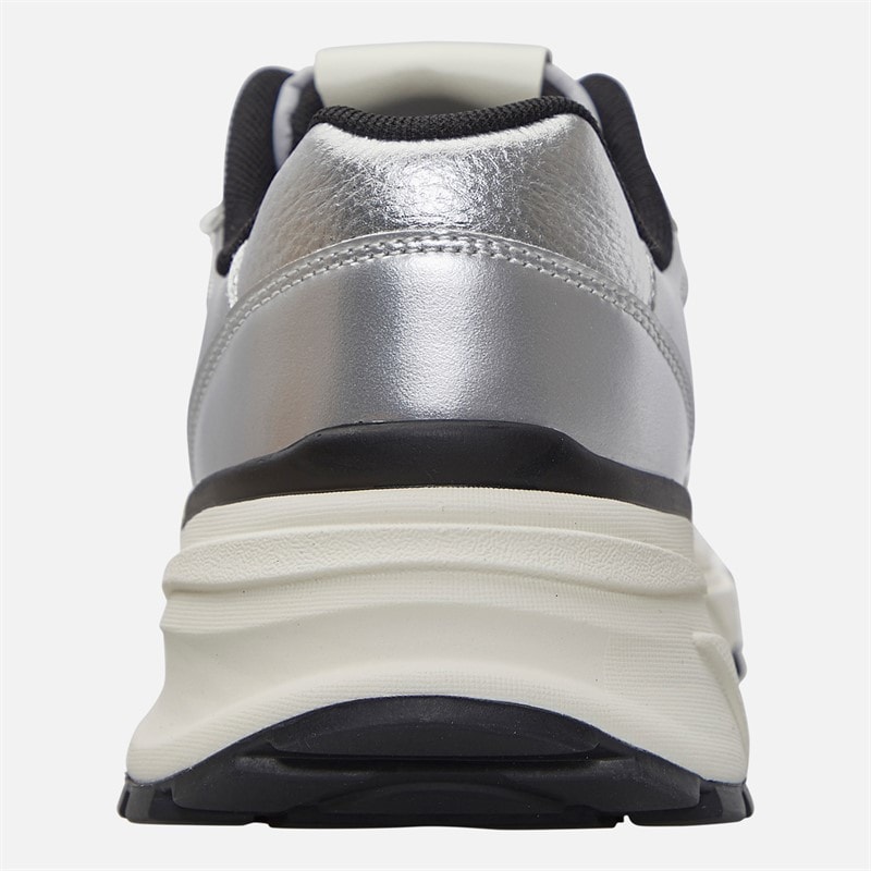 Womens Hike Runner Trainers Silver/Black/Bright White - Image 3