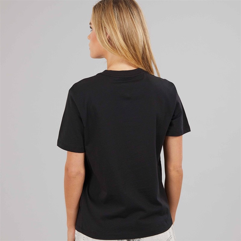 Womens Monologo T-Shirt Black - Image 2