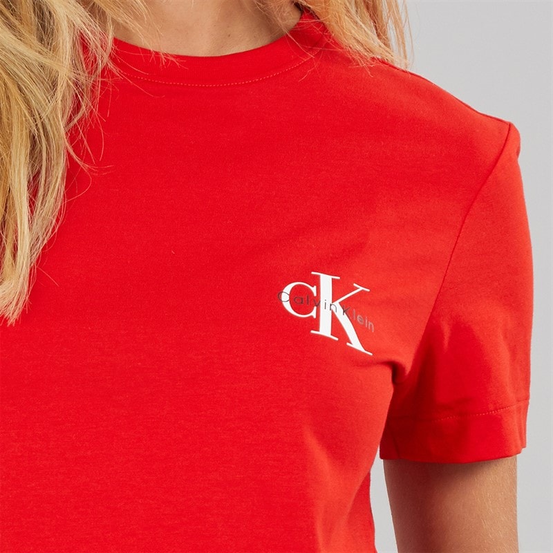 Womens Logo Two Pack T-Shirts Adrenaline Rush/Brilliant White - Image 3