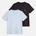 Womens Monologo Two Pack T-Shirts Plein Air/Black