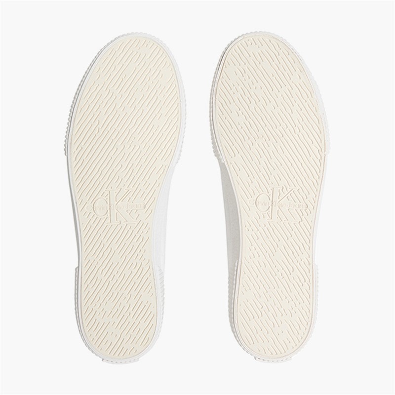 Mens Essential Vulc Trainers Triple Bright White - Image 2