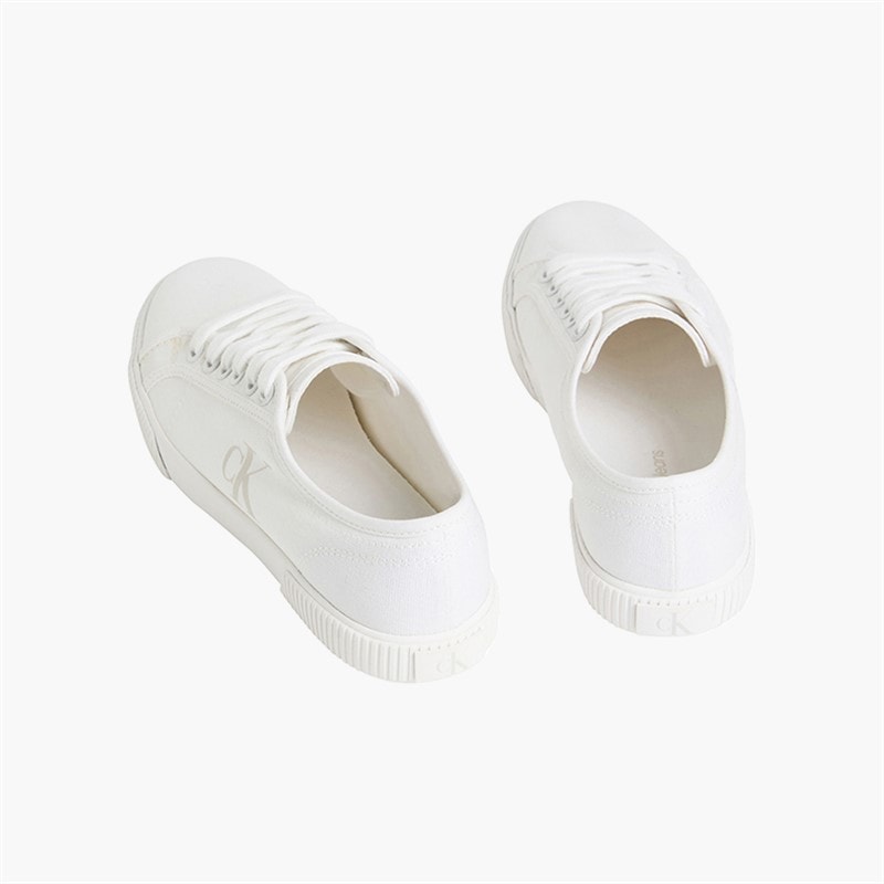 Mens Essential Vulc Trainers Triple Bright White - Image 3