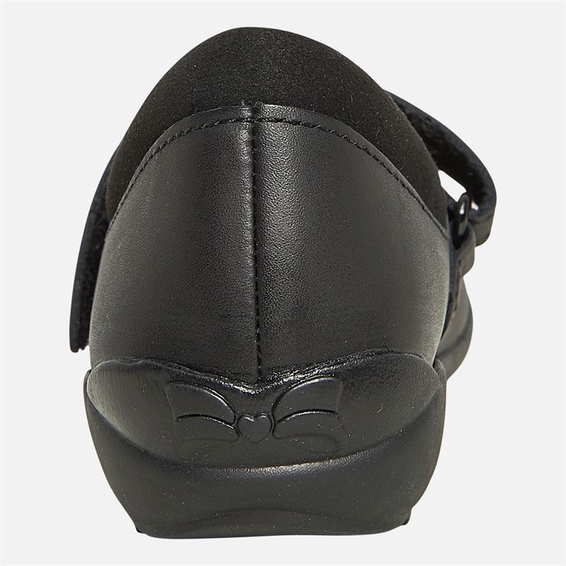 Clarks Girls Vibrant Trail E-Fit Mary Jane Shoes Black - Image 3
