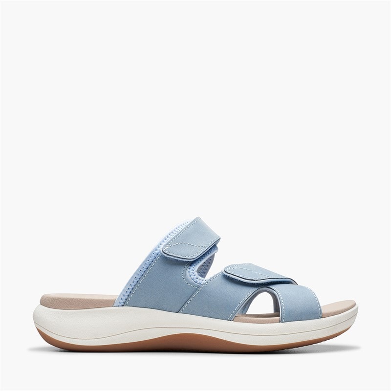 Clarks Womens Mira Ease D-Fit Sandals Denim Blue